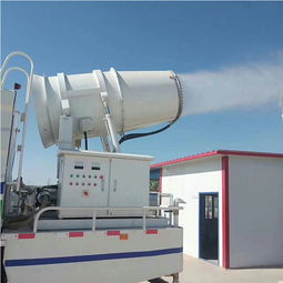 山东50型建筑工地降尘雾炮机产品优势与出入口机应用